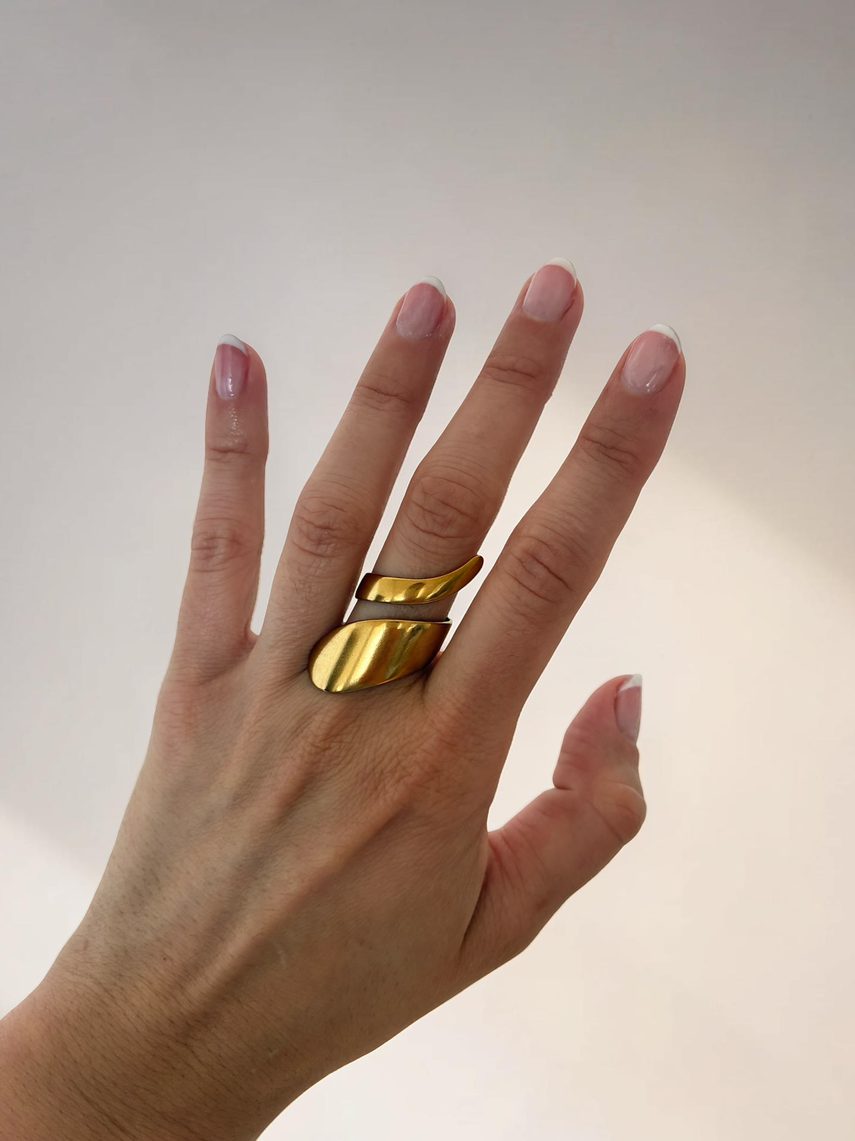 MERI Ring | Moderner Verstellbarer Ring | 18 k