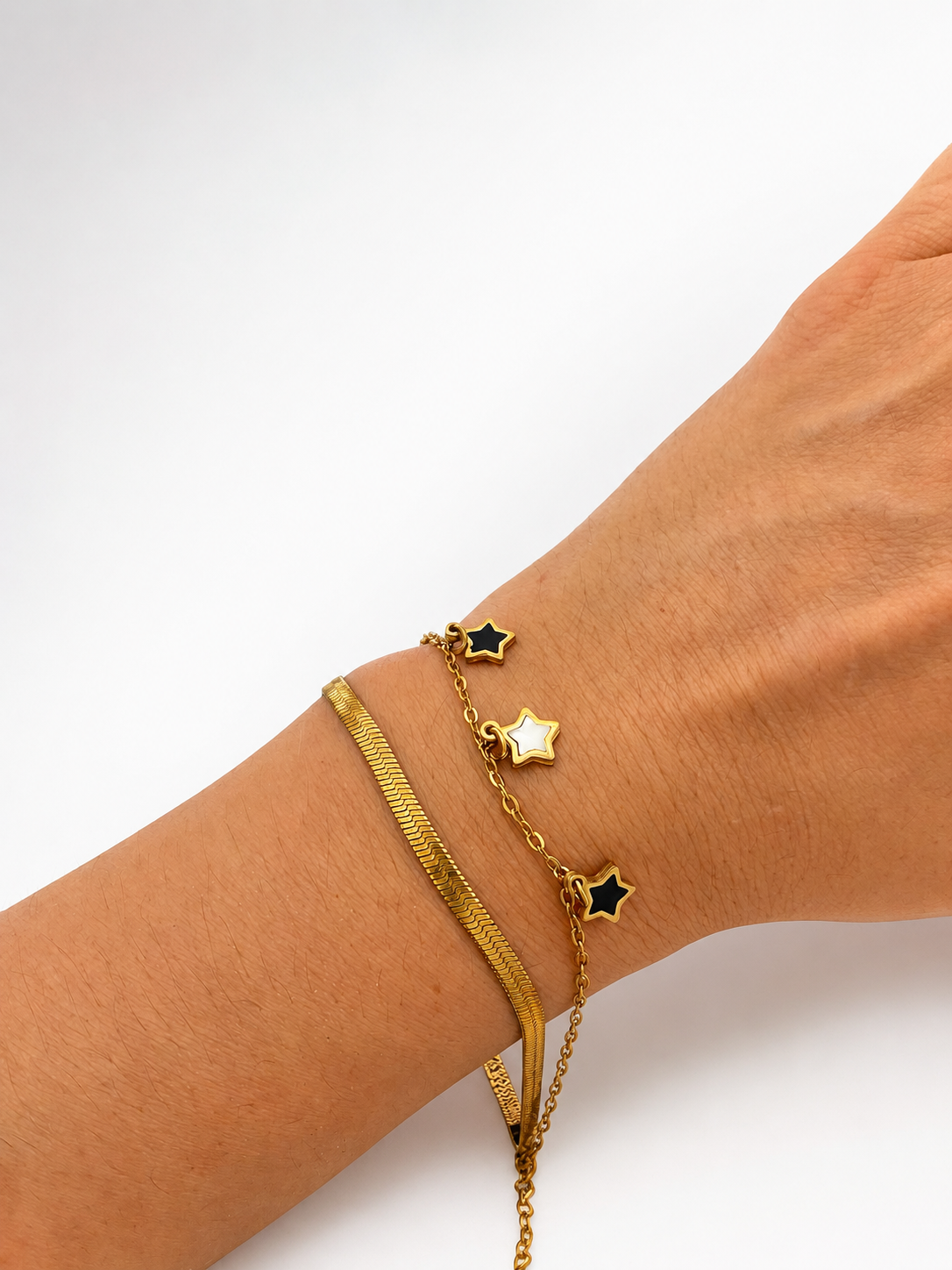 LUCENA | Modernes Damen Gold Armband